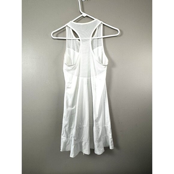 LIJA White Compression Athletic Dress S Mesh Stretch Y2K Tennis Golf Pickleball - Picture 2 of 10